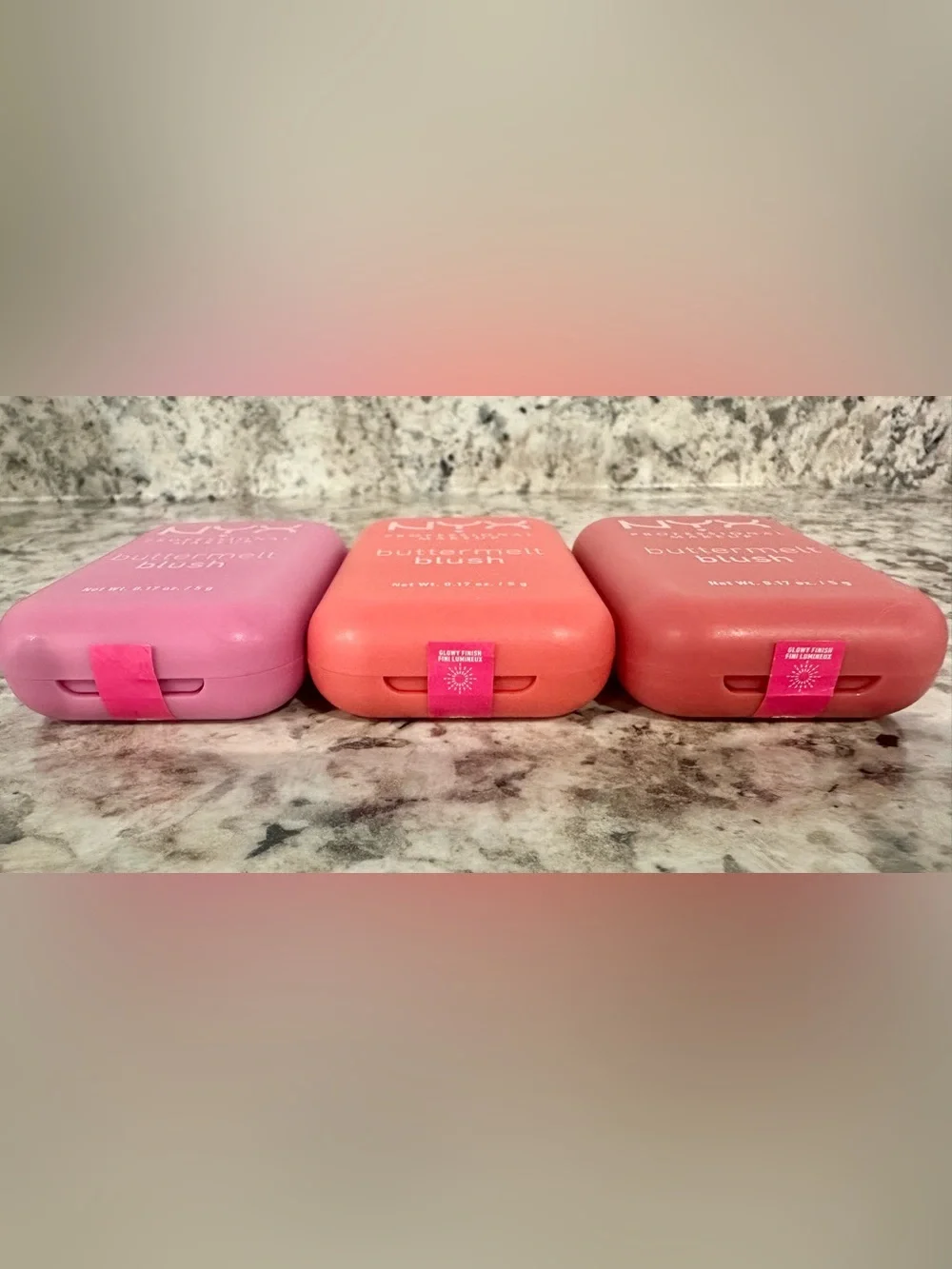 Lot Of 3 NYX Professional Makeup Buttermelt Blush- NEW & SEALED- 3 Diff Shades